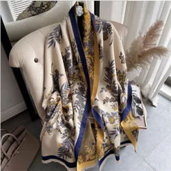 Scarf Women Winter Scarf Pashmina Shawls Wraps Thick Cashmere Scarves Warm Thick Blanket Horse Printed Shawl and Wraps