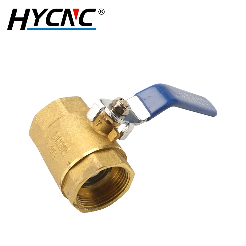 Grifo de bola de cierre de latón con rosca hembra, válvula de manija de puerto completo DN25 DN32 DN40 DN50, adaptador de agua-gas-aceite, accesorios de tubería de Control