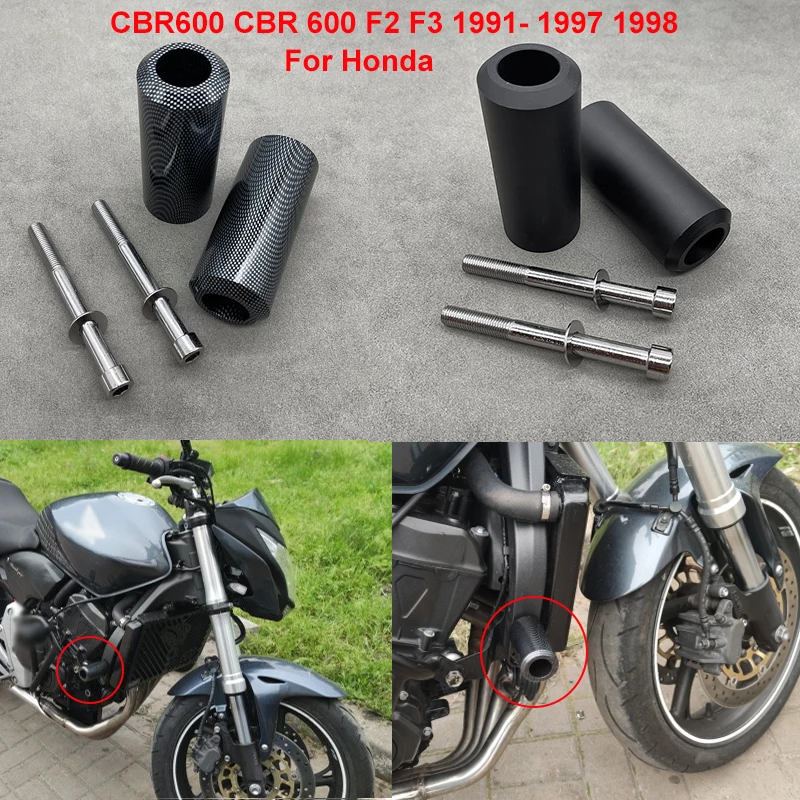 For Honda CBR600 CBR 600 F2 F3 1991 - 1996 1997 1998 Motorcycle No Cut Frame Sliders Crash Falling Protection Engine Protector B