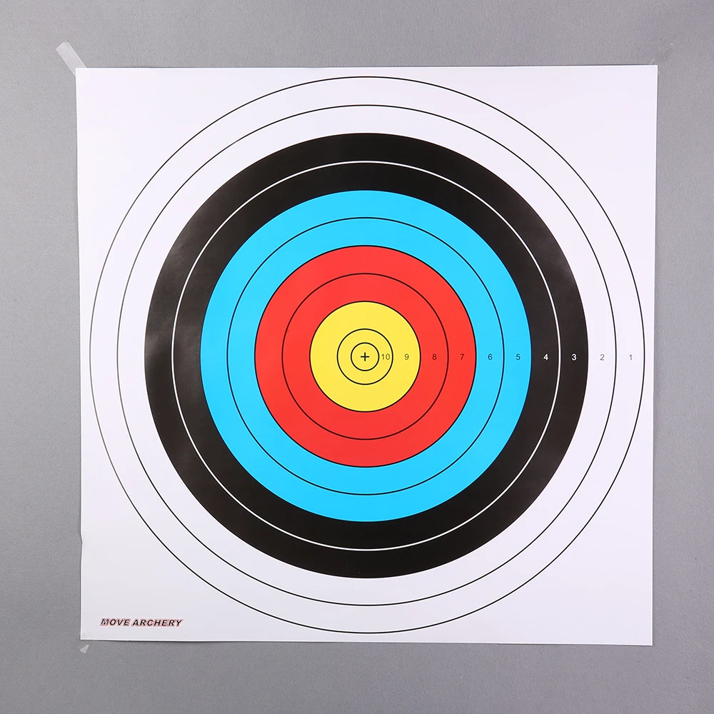 Bicaster 30pcs Target Face 40*40cm / 60*60cm Archery Target Paper + 4 Free Target Pins image 2