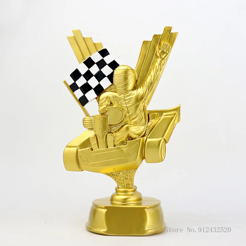 Resin Sports Award Trophy, Souvenir, Crafts, Creative, Balance, Car, Kart, General, Ornaments