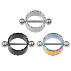 2pcs Sexy Nipple Ring Piercing Stainless Steel Nipple Shield Stud Barbell Breast Silver Color for Women Body Jewelry Gift 14G