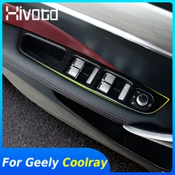 For Geely Coolray SX11 BelGee X50 2024 Car Window Button Glass Lifting Switch Panel Cover Door Armrest Knob Frame Accessories