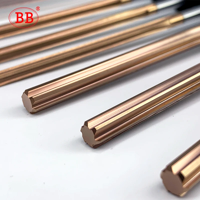 Imagem -03 - Bb-cortador de Metal de Aço Endurecido Alargador de Carboneto Revestido Espiral Flauta Reta Ferramenta de Buraco h7 Chucking Cnc Mm20 mm