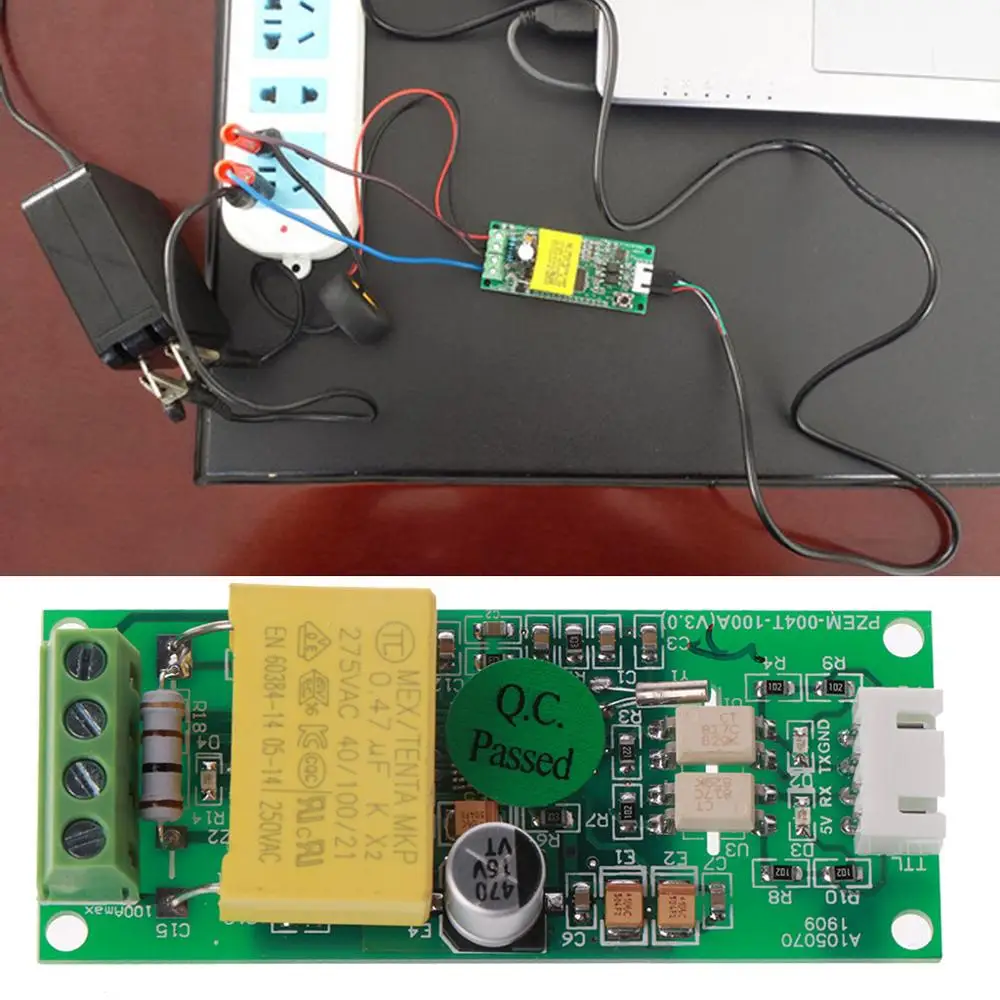 Technologie de multimètre de tension de courant PZEM-004T 80-260V 100A + interface de communication de données série de TTL