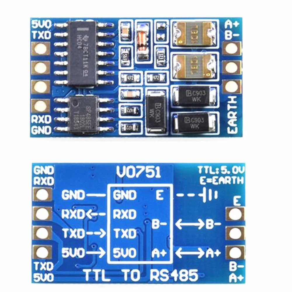 Immersion gold board 5V SP485 TTL to RS485 module 485 to TTL level mutual conversion Hardware automatic flow control