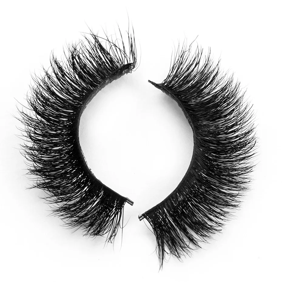 Manufacturer Directly Sells 3D 3-Dimensional Multi-layer Mink Hair Handmade False Eyelashes A08 Dense Cross Natural Style Makeup