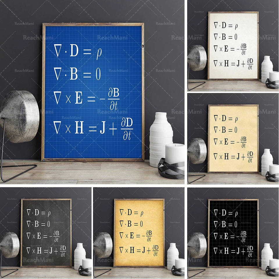 Mathematical equation poster