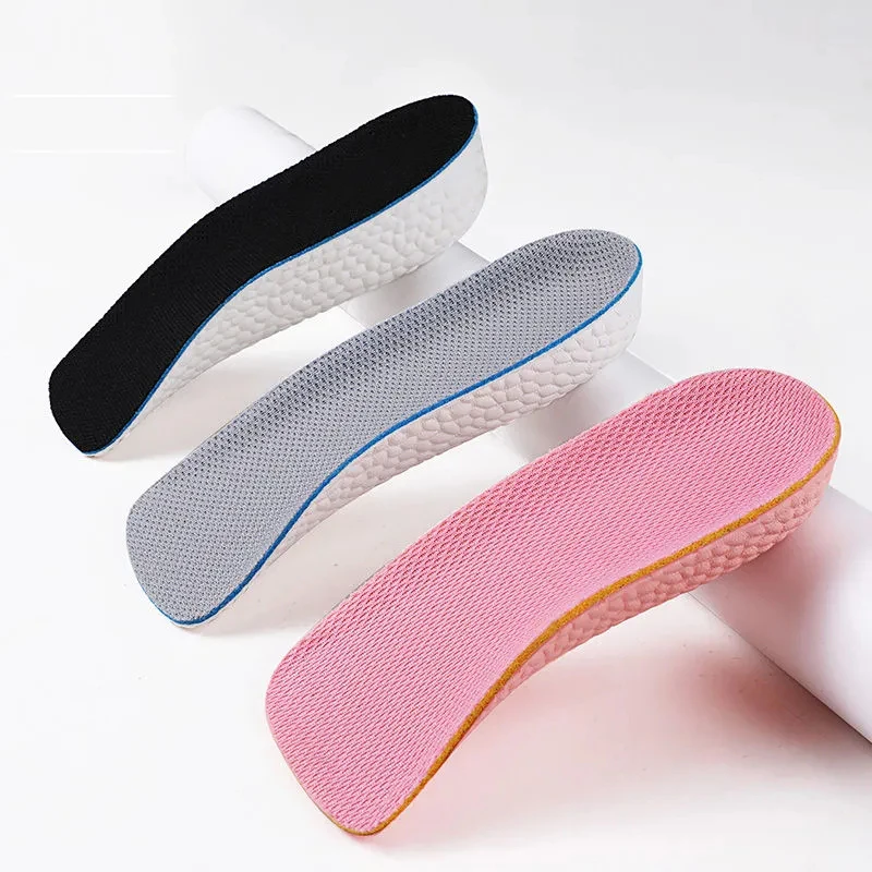 Height Increase Insoles for Men Women Shoes Flat Feet Arch Support Orthopedic Insoles Sneakers Heel Lift Memory Foam Shoe Pads