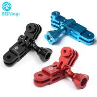 CNC Aluminum Three-Way Pivot Arm Mount Adapter for GOPRO Hero 13 12 11 10 DJI Yi SJcam EKEN AEE Sony Action Camera Tripod Holder