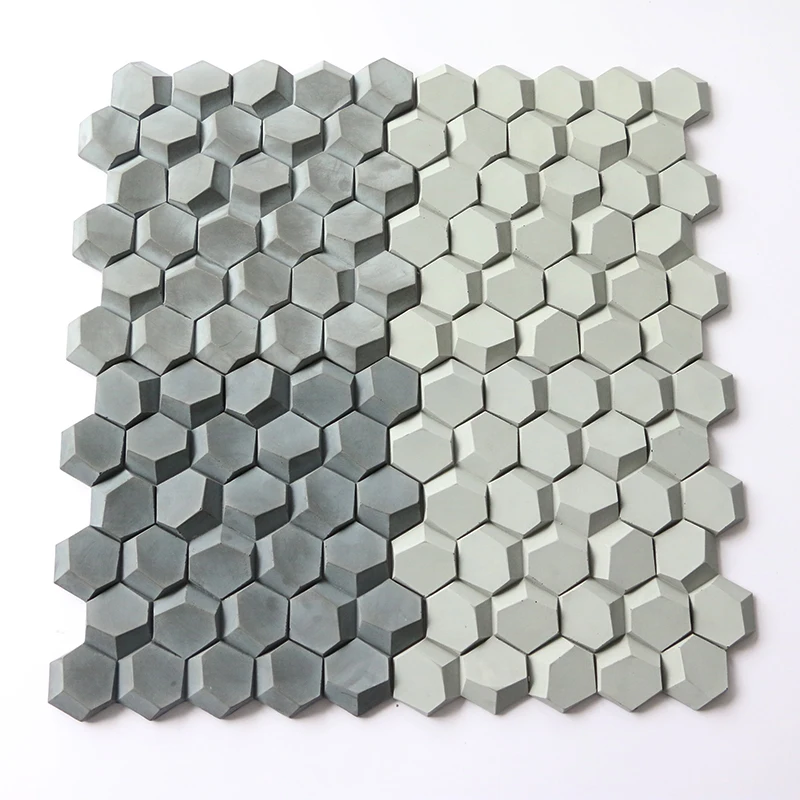 

3D honeycomb design concrete wall tile silicone mold cement floor tile mold home decoration TV wall background wall tile mold