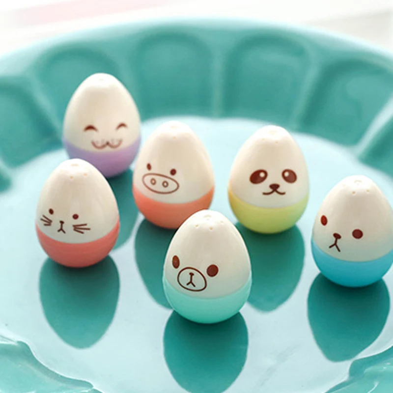 6Pcs/Lot Creative Mini Egg Modeling Highlighter Kawaii Color Marker Pen Students Stationery Gifts Office School Supplies Mаркеры