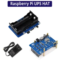 Raspberry Pi UPS HAT (B) 5V fuente de alimentación ininterrumpida 5A, conector Pogo Pins de alta corriente para Pi 4B 3B + 3B