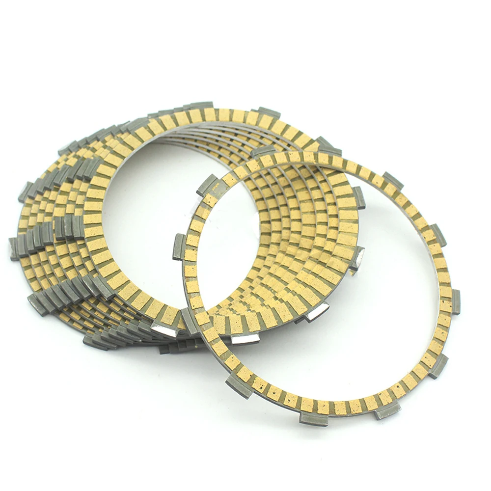 Motorcycle 9Pcs  Paper-Based Clutch Friction Plates Kits For Harley Dyna Fat Bob Road King Glide Ultra Heritage Softail Custom