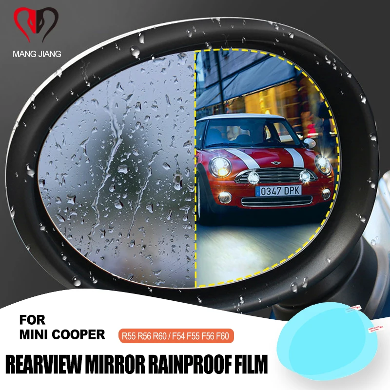 

Hot For MINI COOPER F54 F55 F60 F56 F57 R55 R56 R57 R58 R59 R60 R61 R/F Series Rearview Mirror Rainproof Anti-fog Film Sticker