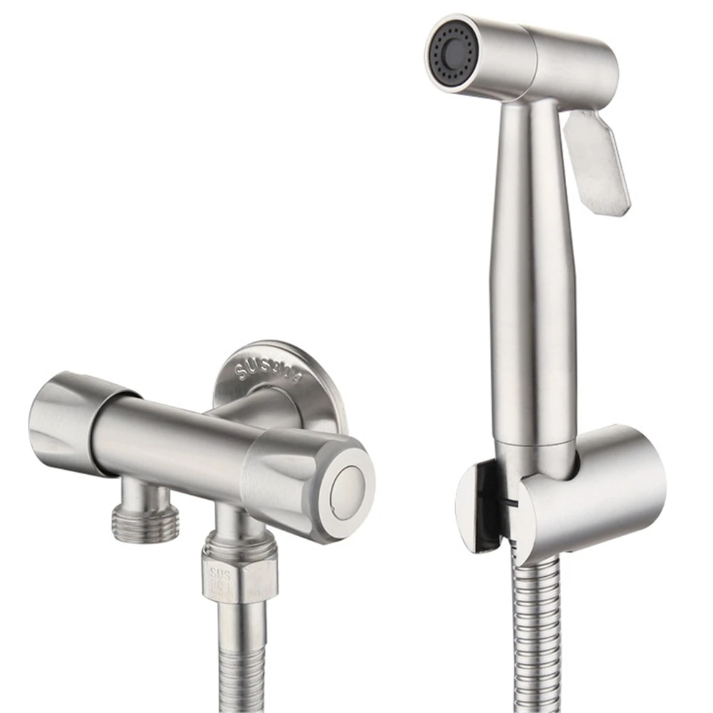 Bidet Sproeier Bidet Kranen Wc Hand Spuiten Rvs Bidet Set Wc Bidet Sproeier Badkamer Tap Douchekop G1/2, 20Mm