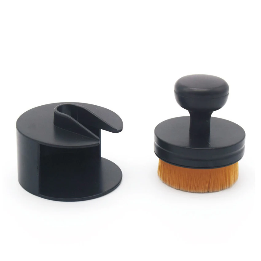 1 قطعة من البلاستيك المحمولة فرشاة للمكياج دفع سحب نمط استحى مؤسسة فرشاة مسحوق التجميل فرشاة للمكياج الوجه السائل أدوات ماكياج التجميل