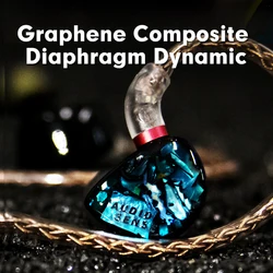 AUDIOSENSE AQ0 Graphene Composite Diaphragm Dynamic Earphone IEMs with Detachable MMCX Cable 3D Printing Resin Shell