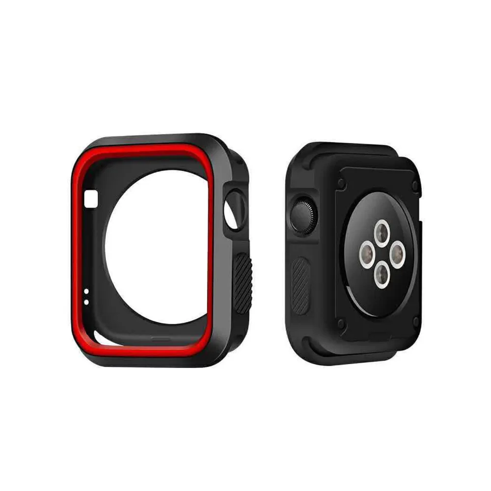 PC Case cover For Apple Watch series 6 SE 5 4 3 44mm 40mm iwatch 42mm/38mm protective silicone protector shell