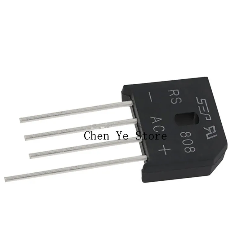 Free Shipping50PCS RS808 DIP-4 8A 800V SEP DIP Single Phases Diode Rectifier Bridge In Stock