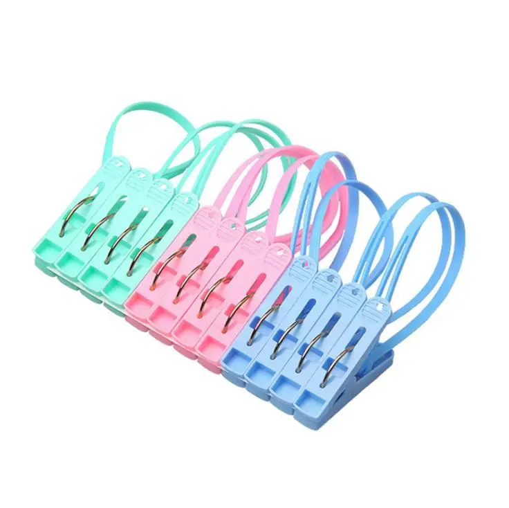 Windproof Clothespins Plastic Laundry Clip Portable Bra Socks Hanger hook quilt clothing clip Hanging Rope Clothes Peg SN3318