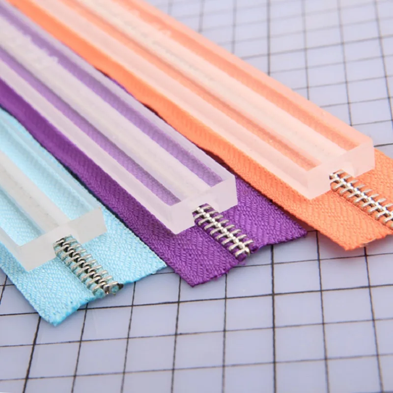 Acrylic Zipper Glue Leak Proof Sewing Accessories Anti-overflow Ruler Installation Installer Wallet Fix DIY Tool Professional