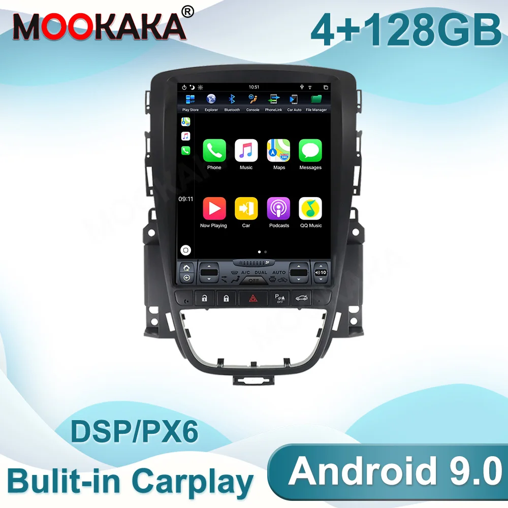 For Opel Vauxhall Holden Astra J 2010-2013  Android 9.0 Multimedia Radio Car GPS Navigation Player Auto Stereo Head Unit Carplay