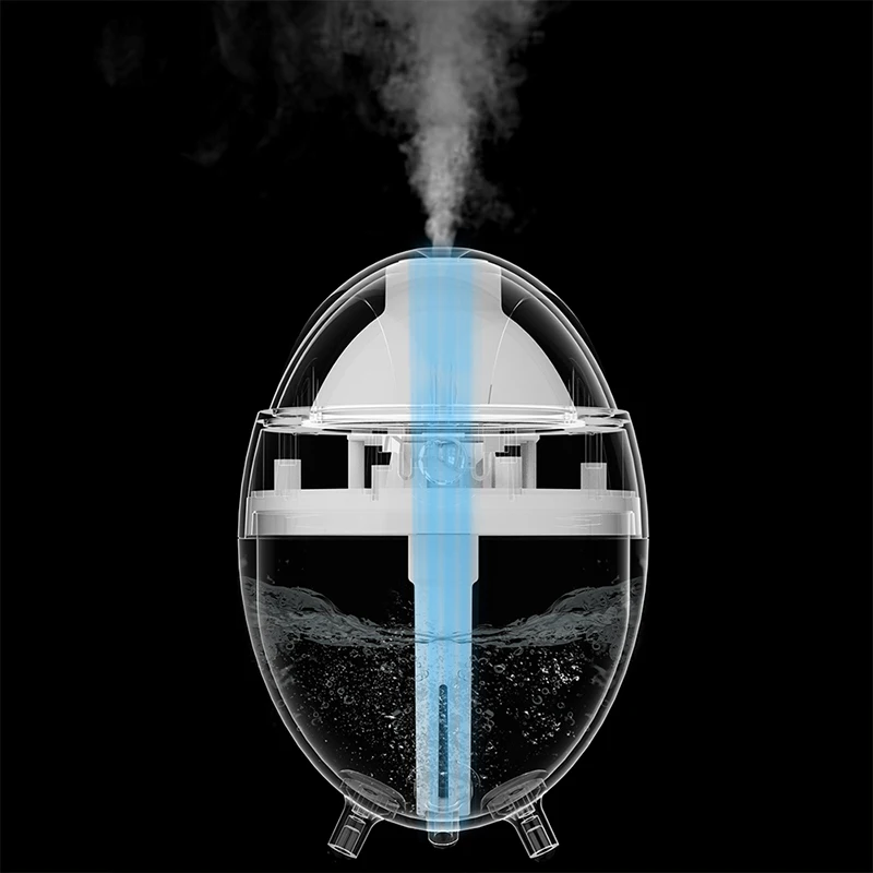 المرطب المنزل سطح المكتب USB ضوء الليل الملونة كتم قشر البيض الروائح الناشر المرطب لمكتب السيارة 350 مللي الإبداع