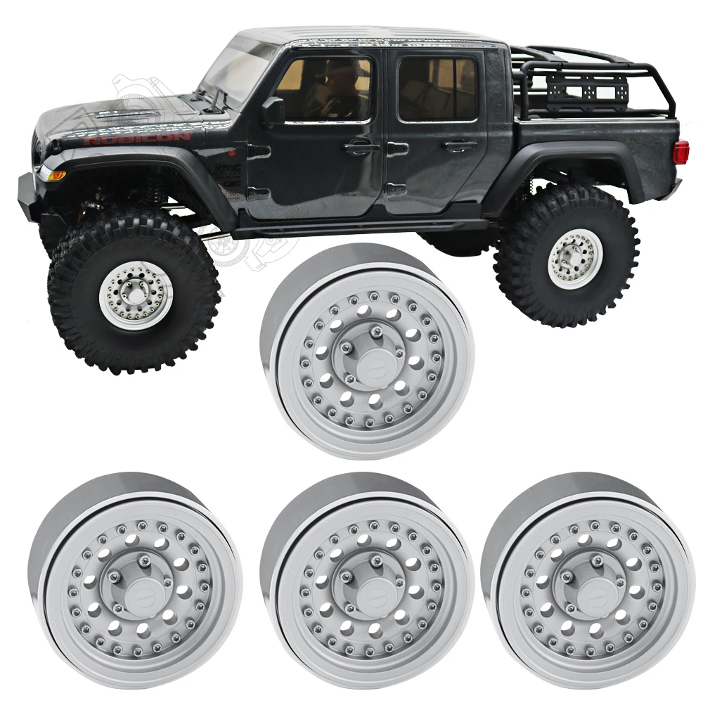 1/10Metal 1.9 Beadlock Wheel Hub Rim for 1/10 RC Crawler Axial SCX10 III Capra 90046 AXI03007 TRX4 RedCat D90 D110