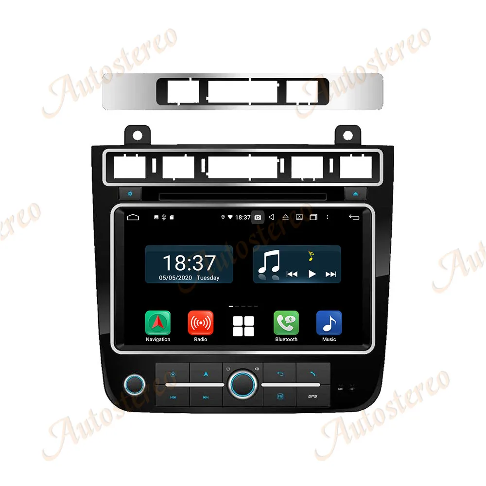 Carplay Android 10 Car DVD Player Multimedia Player GPS Navigation For VW TOUAREG 2010-2019 Auto Radio Stereo Head Unit NAVI IP