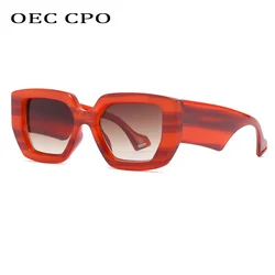 OEC CPO Fashion Punk Square Sunglasses Women Brand Designer Big Frame Sun Glasses Female Shades Ladies Eyewear UV400 Oculo O942