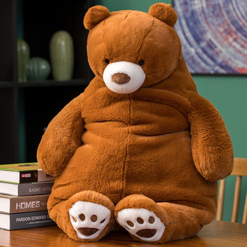 Bear Super Big Brown Bear Plush Toy Cute Hug Bears Rag Doll Girl Sleeping Christmas Birthday Gift 31inch 80cm DY10014