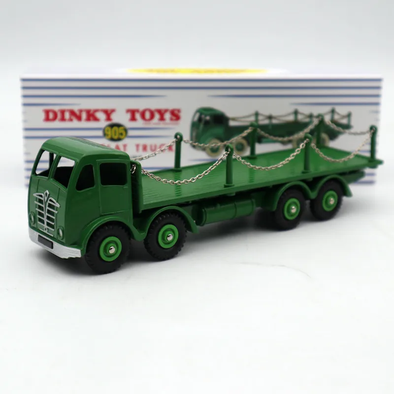 Atlas Dinky Supertoys 체인이 있는 Foden 트럭, 민트 박스 다이캐스트 모델 컬렉션, 자동차 장난감, 자동차 선물, No.905