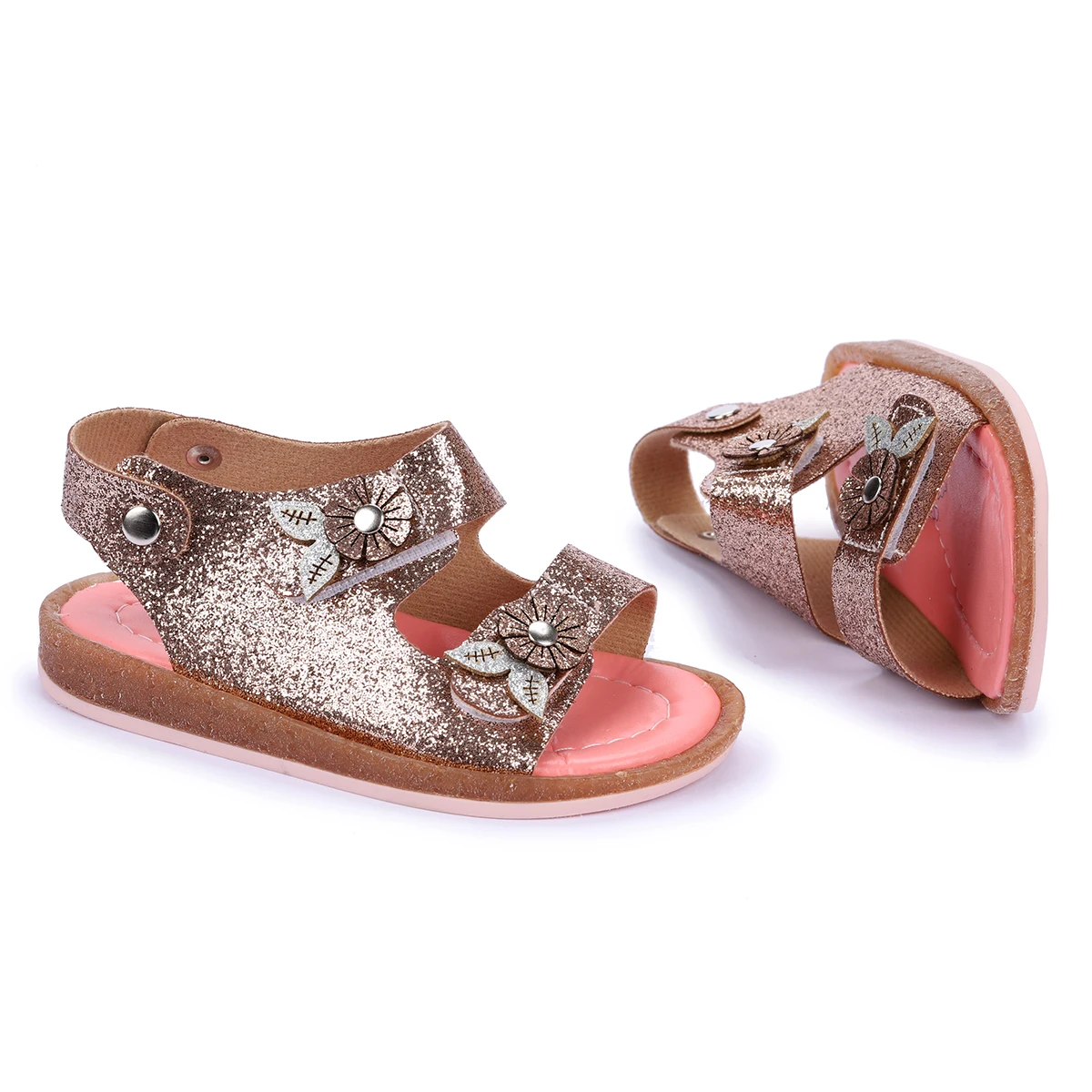 Kiko Kids Lf 26922855-55 Silvery Orto pedik Female Child Sandals Slippers