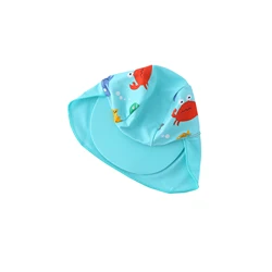 Baby Sun Hat Children Outdoor Swim Neck Ear Cover Anti UV Protection Beach Swimming Flap Caps For Kids Boy Girl