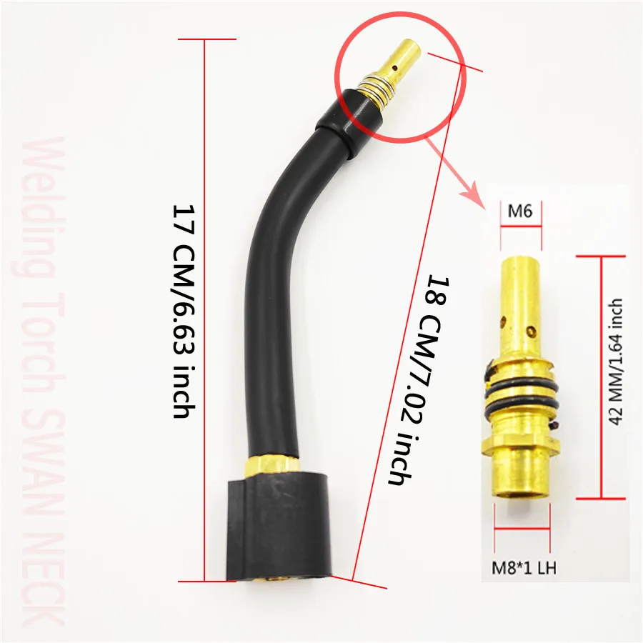 MB15 15 AK 15AK Swan Neck For Mig Welder MIG MAG Welding Torch Consumables for Binzel BW Style unadjustable