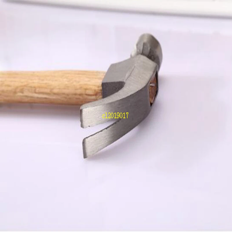 50Pcs 290mm/320mm High Quality Natural Wood Handle Steel Claw Hammer Multi-function Safety Outdoor Home Decoration Hammer