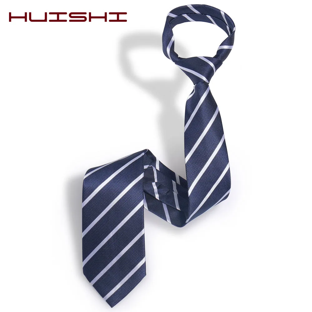 HUISHI Tie For Men Suit Neckwear Classic 8cm Stripe Necktie For Man Luxury Striped Business Neck Tie Suit Cravat Wedding Party