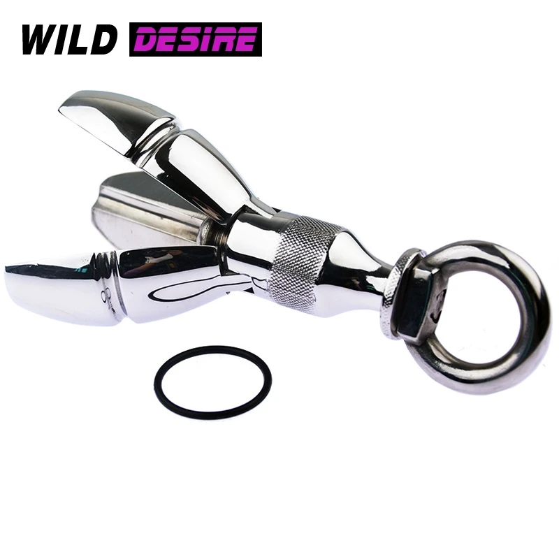 New Heavy Metal Locking Butt Plug Stainless Steel Anal Dilator Openable Anal Plug Anus Beads BDSM Sex Gay Toys For Men Women 18+