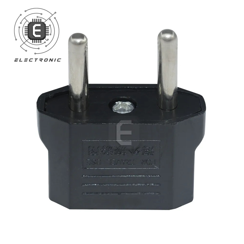 1 pz US plug to EU plug caricabatterie da viaggio adattatore di alimentazione convertitore di spina per applicazioni di viaggio e casa