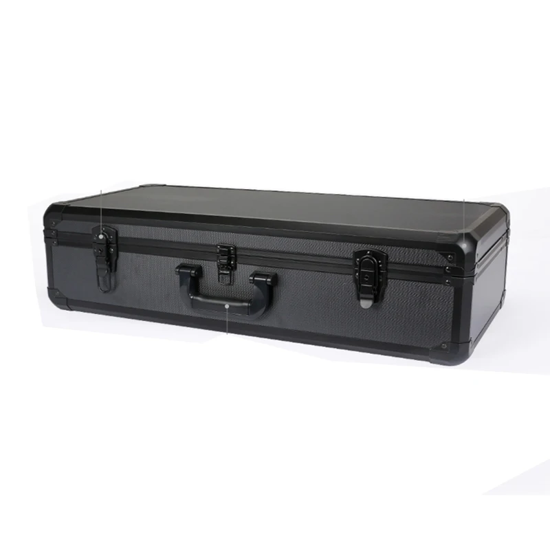 700x270x150mm Toolbox Aluminum Tool Box Impact Resistant Safety Case Equipment Camera Storage Suitcase with Pre-cut Foam