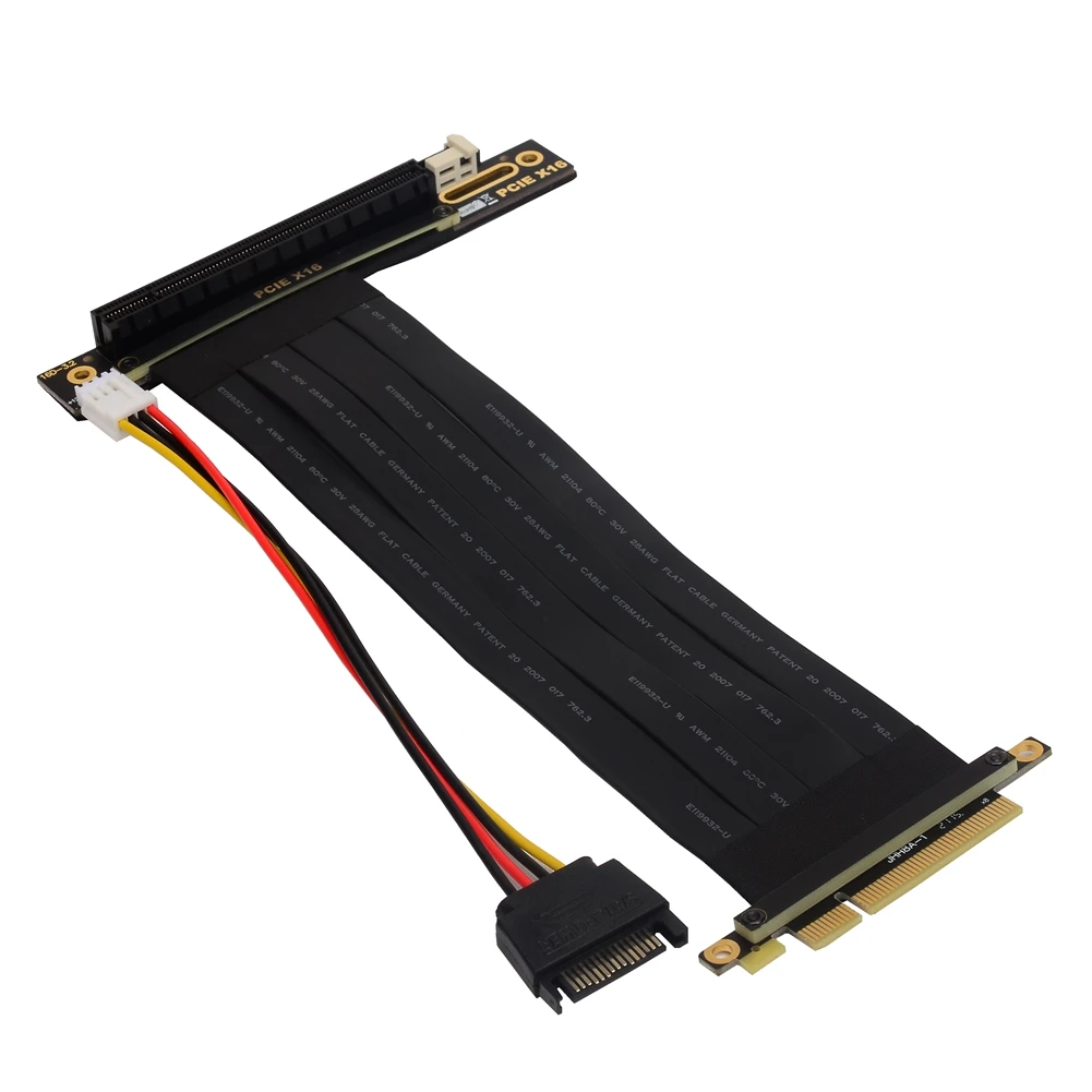 

JHH-Link PCI Express 3.0 x8 to x16 Riser Cable Male-to-Female Adapter RTX 3060 Graphics Cards AMD NVIDIA GPU ETH Mining Extender