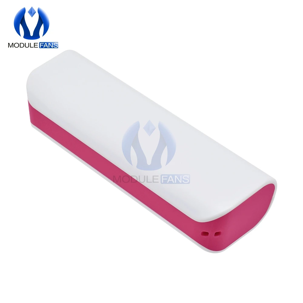 Süßigkeiten Tragbare Led Power Bank Für Handy 18650 Box Telefon Ladegerät Diy Fall Dual USB Power Netzteil Diy elektronische – Detail 7