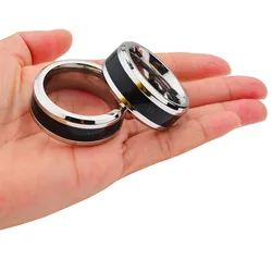 New LED Feel Temperature Penis Ring Male Chastity Cage Device Sex Toys For Men Masturbators Cockring Stainless Steel Rings