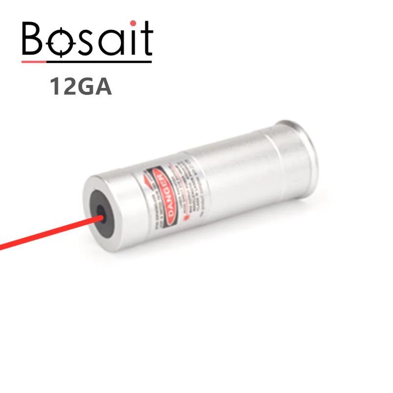 12GA Laser Bore Sight Battery inclusa 12G Red Laser collimatore 12Gauge Boresighter