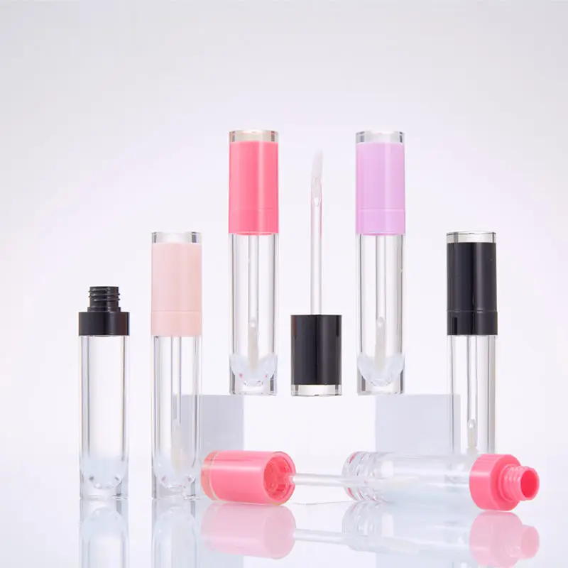 100pcs 8ML Empty Lip Gloss Tube Clear Lip Balm Tubes Containers Lipstick Fashion Refillable Bottles Lip Gloss Tubes F3884