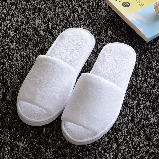 4 Pairs/Lot Winter Slippers Men Women Disposable Hotel Slippers Home Slides Travel Sandals Hospitality Guest Footwear