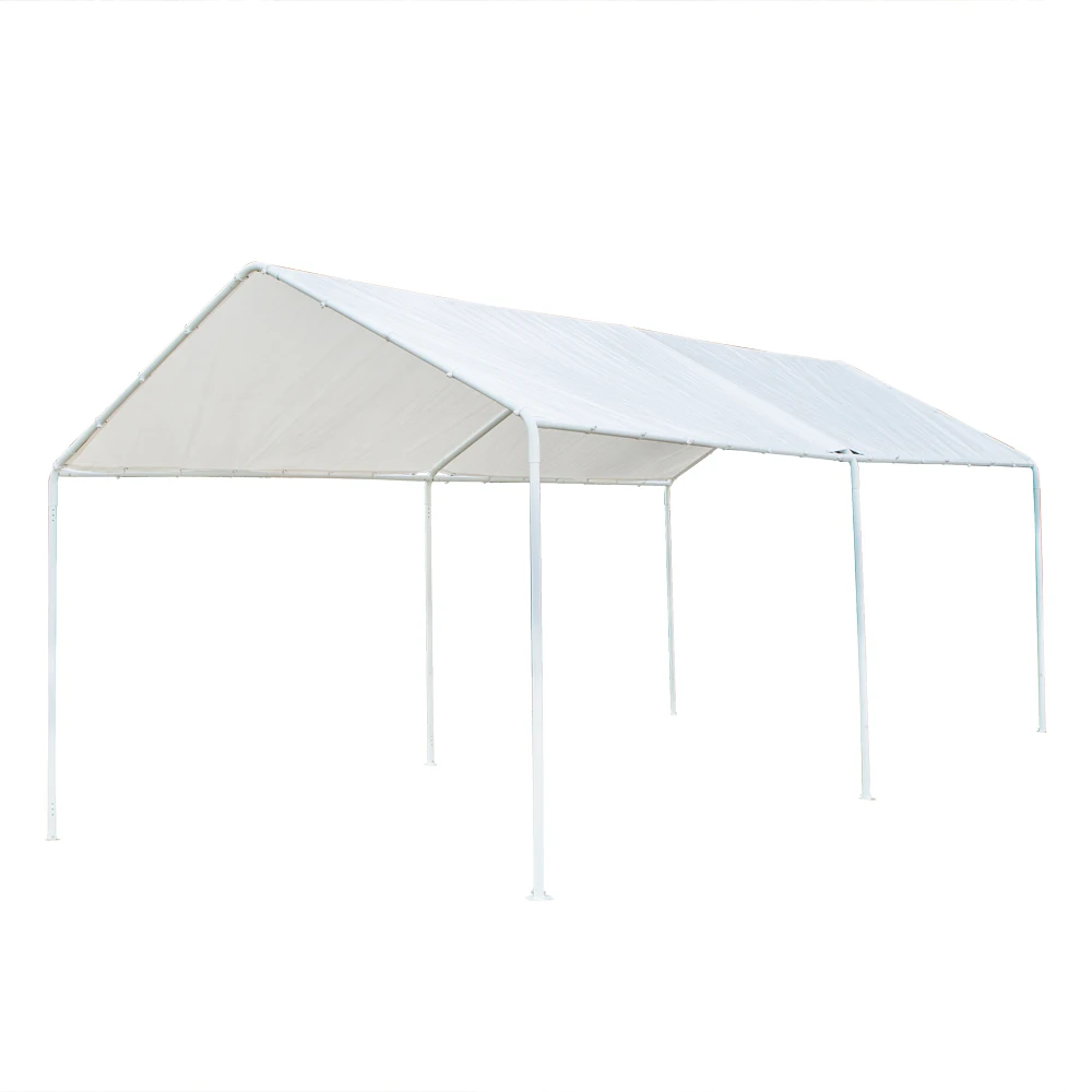 [Flash Sale]3x6 Carport Car Canopy Versatile Shelter Car Shed with 6 Foot Tubes White[US-Stock]