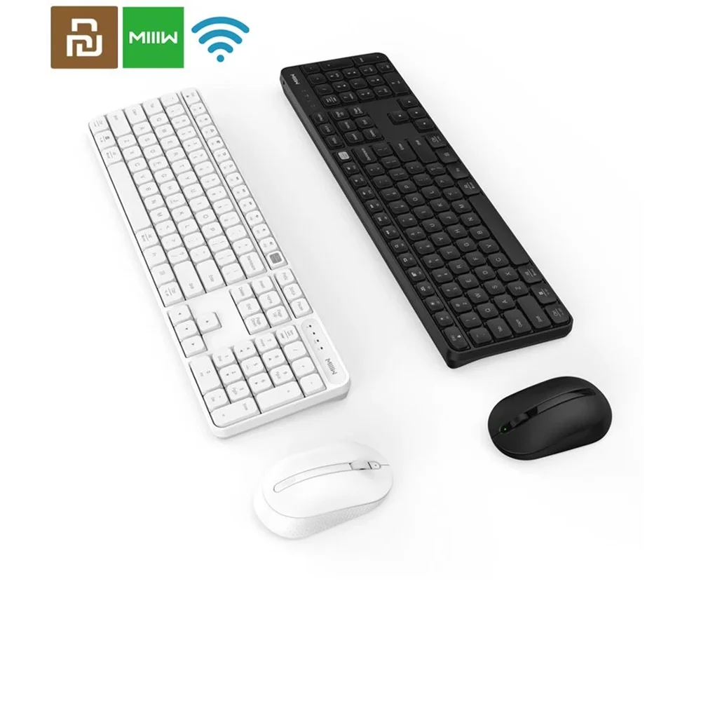 

Original Miiiw Wireless Keyboard 104 Key 2.4GHz Wireless Dual Model Portable Keyboard Mouse Set Windows 10 PC Mac For Xiaomi