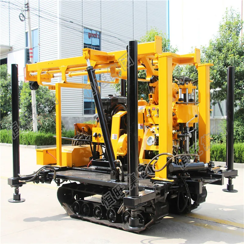 Дизельная гидравлическая буровая установка для скважин, глубина 230 метров, тепловой насос с заземлением, бытовая техника, буровая установка